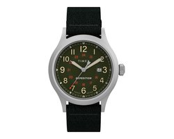 Timex Expedition North® Sierra Kwarts Analoog Horloge Zwart Kast: 100% Loodarm Messing | Armband: 100% Gerecycled Materiaal 40 TW2V65600YH, TW2V65700YH