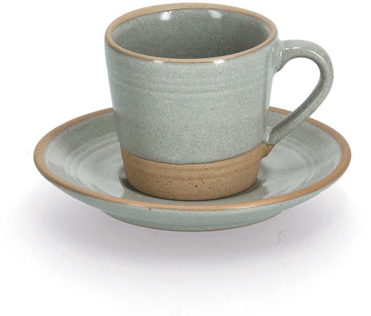 Zeller Present - Espressoset - 8 delig - Aardewerk