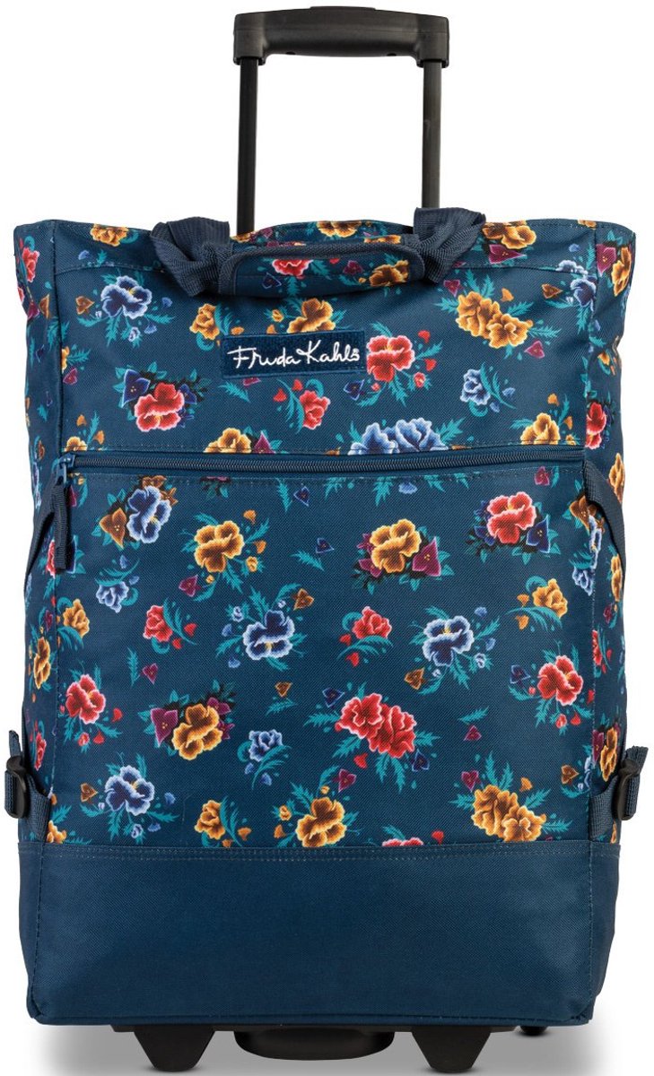 Frida Kahlo Trolley, Flowers - 50 x 36 x 20 cm - Polyester
