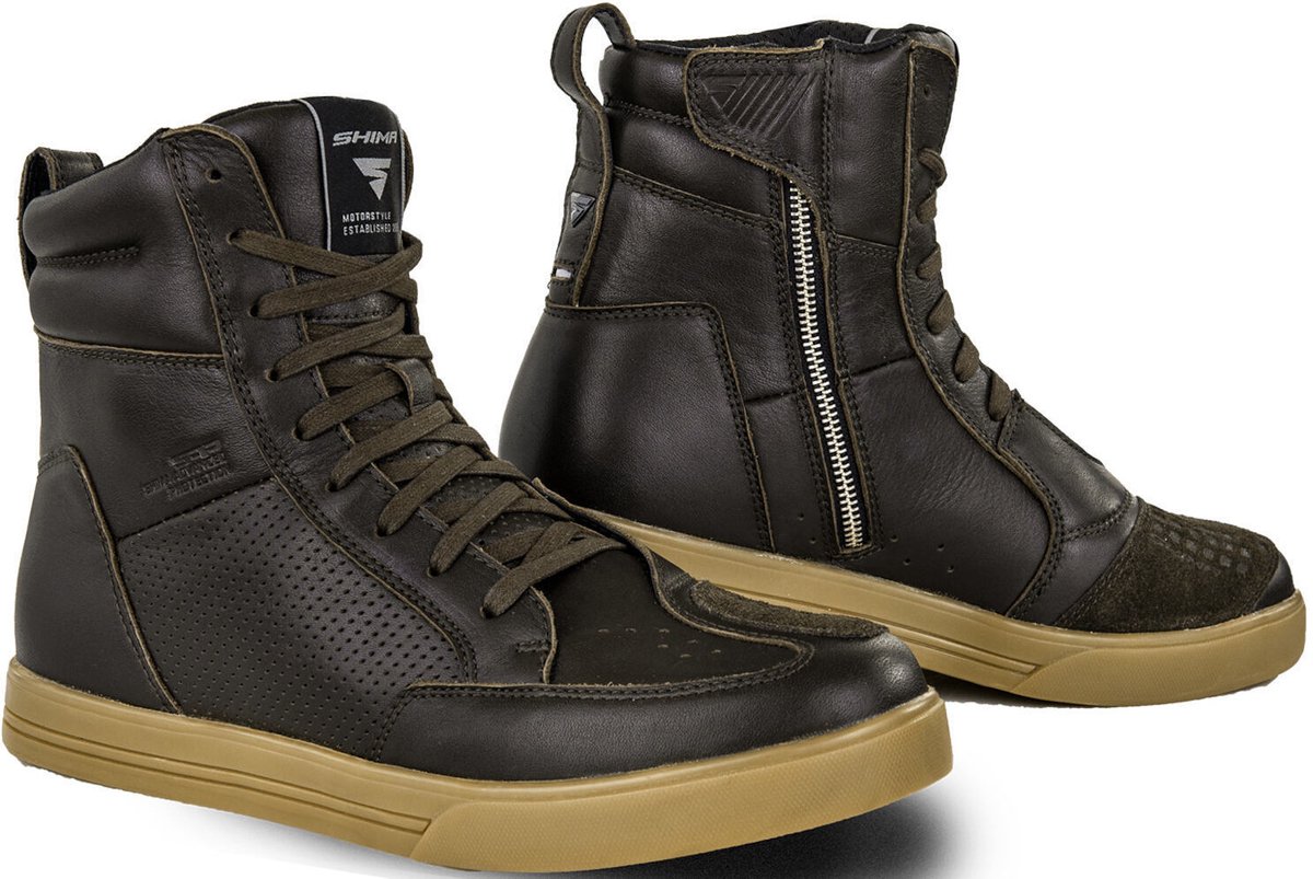 SHIMA Blake Perforated Bruin Motorschoenen - Laars