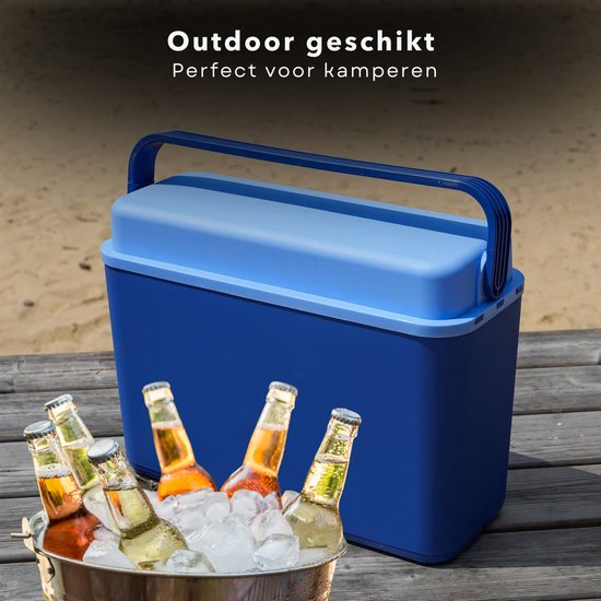 Cheqo® Koelbox - Frigobox - Coolbox - 12 Liter - Smal Model - Ideaal voor Picknick - Compact en Blauw van Merkloos — afbeelding 4