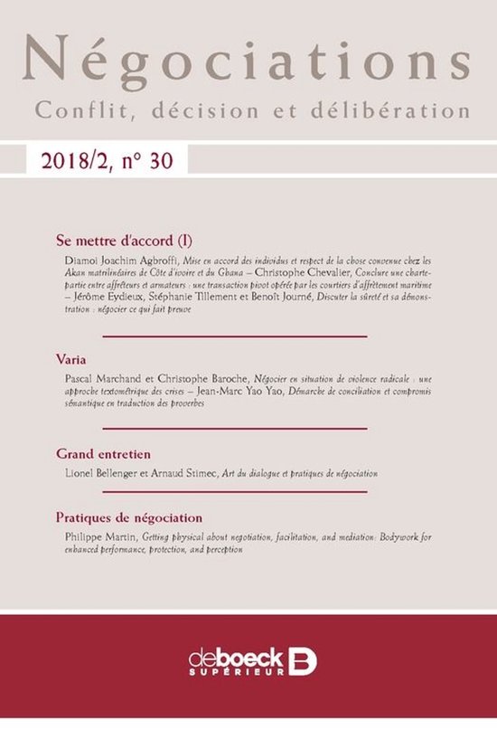 Négociations - cover