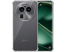 Telefoonhoesje Geschikt voor Oppo Find X6 Pro Transparant Schokbestendig met Afneembaar Universeel Telefoonkoord - Backcover Case Siliconen ShockProof with Lanyard - Smartphonica geschikt voor Oppo Find X6 Pro