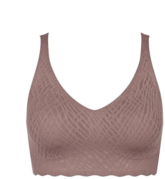 Sloggi Zero Feel Lace Bralette remplie - Bliss - XXL - Zwart