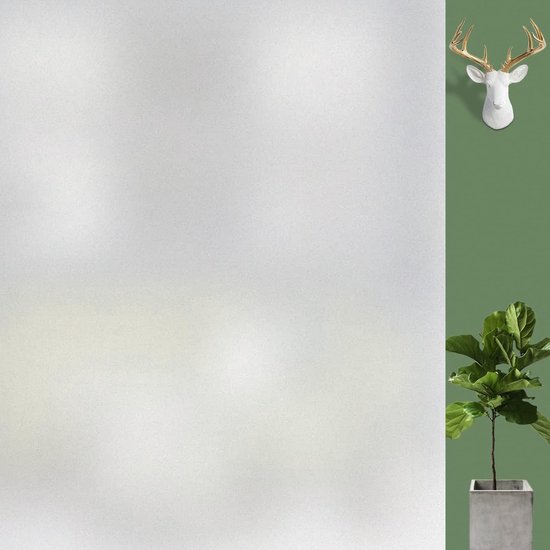 De Millennials - Raamfolie - Melkglas Wit -[90x200 Cm] - Anti Inkijk Zelfklevend Wit Isolerende Plakfolie Raam Met Statische Kleefkracht