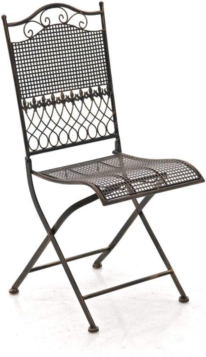 Nostalgische Klapstoel in Bronzen Kleur voor Terrazzo en Tuin