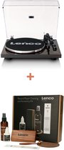 Lenco Platenspeler Bundel LBT-345WA + TTA-6IN1 - Platenspeler met Bluetooth en Aandrukgewicht + Cleaning Kit - Expertise Lijn