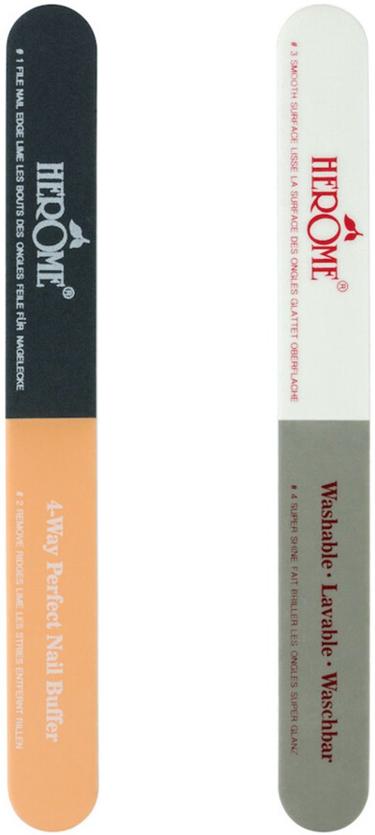 Goedkoopste Herome 4-Way Nagelvijl en Polijstvijl - 4-Way Perfect Nail Buffer - Met 4 verschillende vijloppervlakken