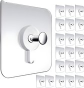 Zelfklevende Spijker - 20 Stuks - Plakspijker - Zelfklevende Haakjes - Plakhaakjes - Schilderijhaakjes