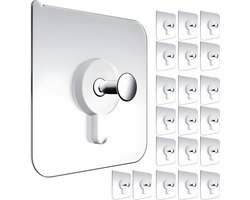 Zelfklevende Spijker - 20 Stuks - Plakspijker - Zelfklevende Haakjes - Plakhaakjes - Schilderijhaakjes