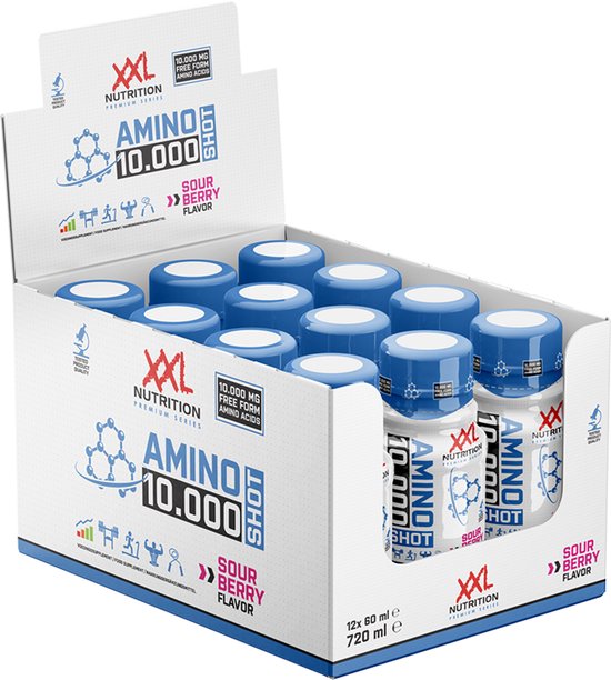XXL Nutrition - Amino Shot 10.000 - Aminozuren vloeibaar, Amino liquid ...