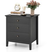 Neva nachtkastje teakhout metaal | Global Furniture