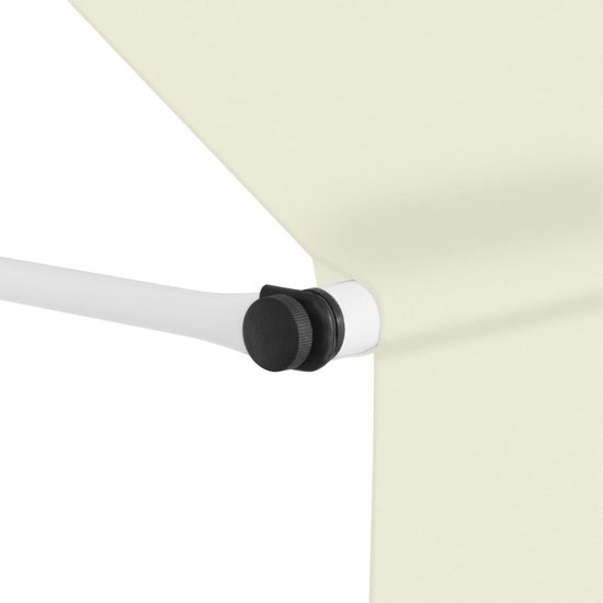 Store banne rétractable manuel vidaXL 350 cm Crème - Store banne rétractable - Auvents rétractables - Store banne rétractable - Auvents rétractable