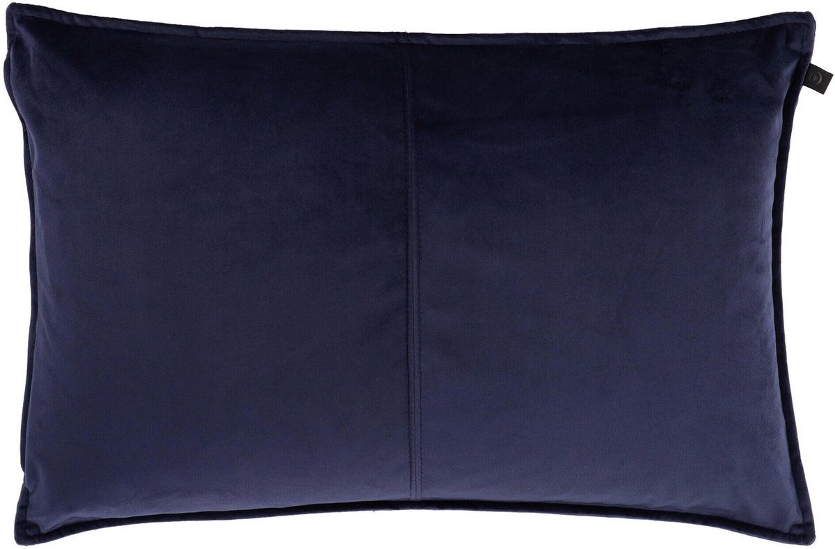 Overseas Middlestitch Kussen – 40 x 60 cm - Velours – Navy