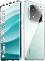Hoesje geschikt voor Xiaomi Redmi Note 14 Pro+ Plus 5G hoesje Transparent Siliconen cover backcover
