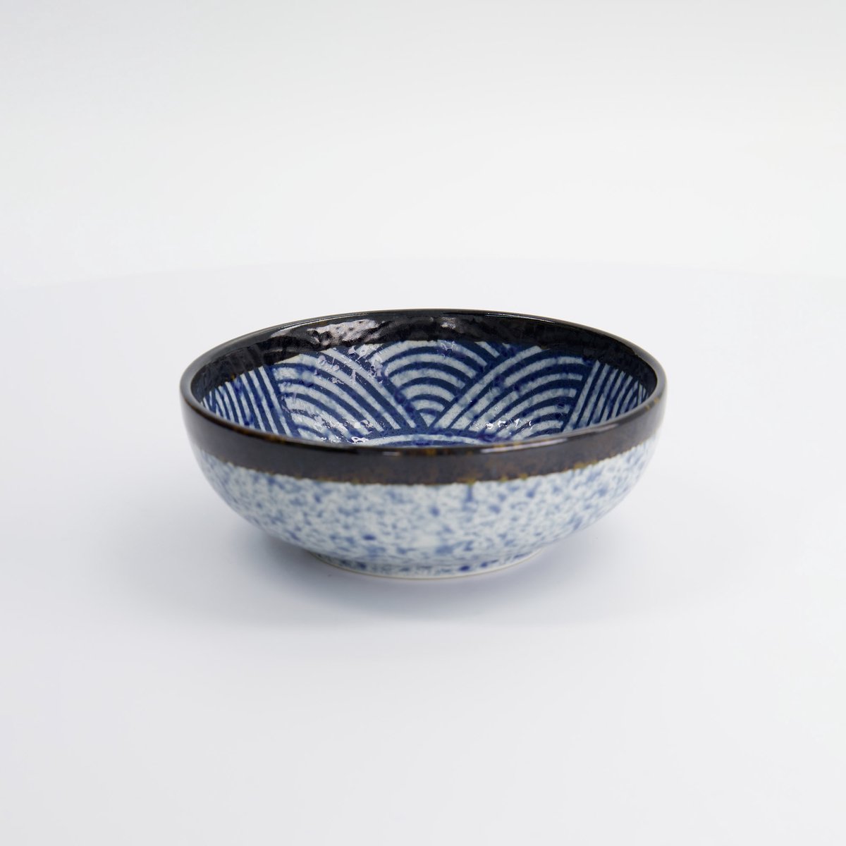 Tokyo Design Studio – Aisai Seigaiha – Rice Bowl - Rijstkom - Kom – 15,3×5,5cm – 550ml