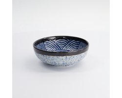 Tokyo Design Studio – Aisai Seigaiha – Rice Bowl - Rijstkom - Kom – 15,3×5,5cm – 550ml