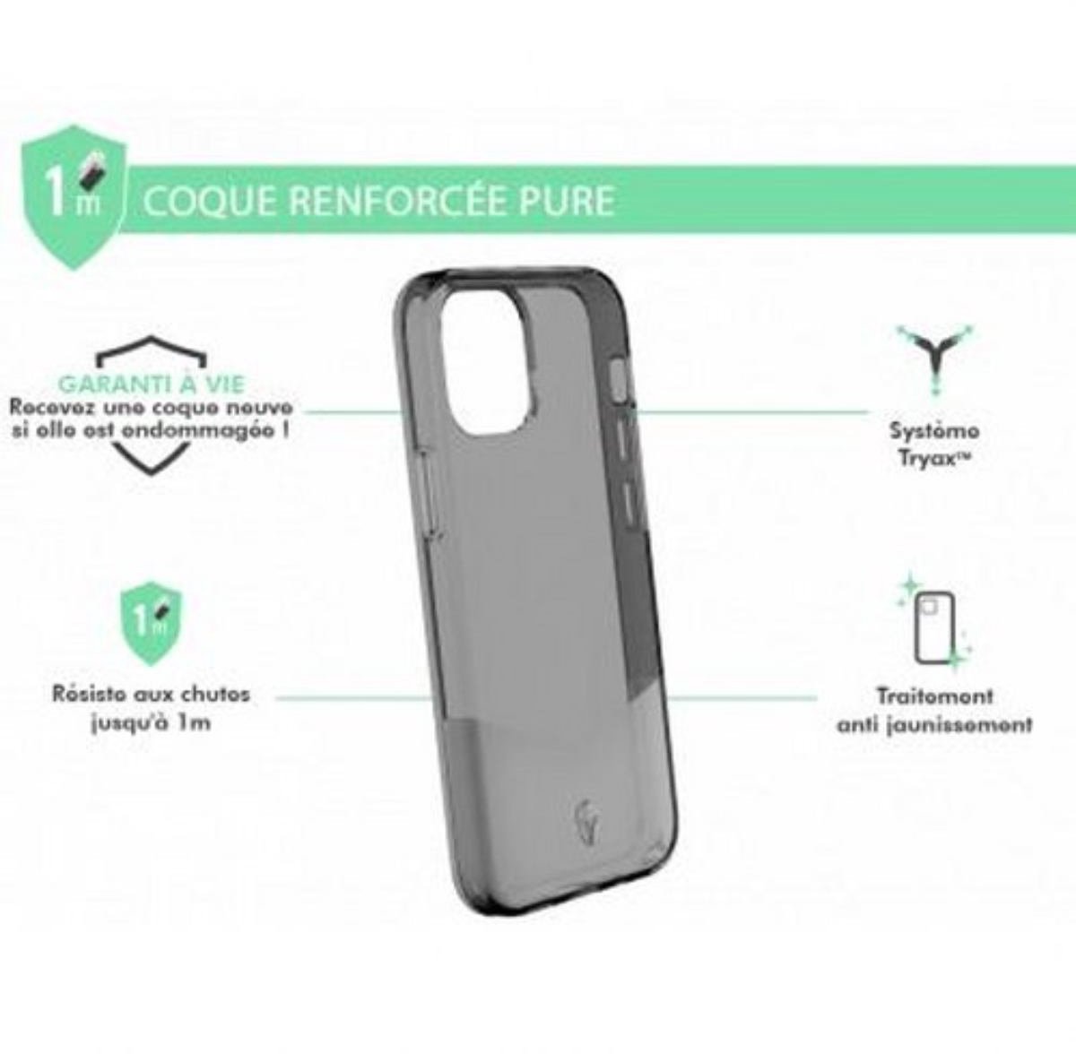 Force Case, Versterkte hoes Geschikt voor Apple iPhone 12 mini PURE, Transparant