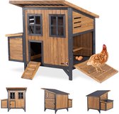 Bol.com MaxxPet Kippenhok - Kippenren met Nachthok - Kippenverblijf - HoutenHok - 223x173x165cm aanbieding