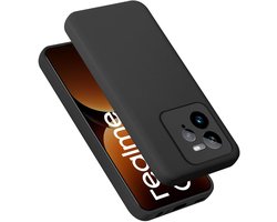 Cadorabo Hoesje geschikt voor Realme GT7 in LIQUID ZWART - Beschermhoes gemaakt van flexibel TPU silicone Case Cover