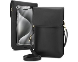 Mobielhoesje geschikt voor Vodafone Smart ULTRA 6 in ZWART Etui Case Cover Handtas voor dames