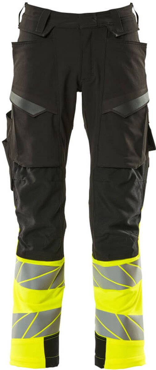 Mascot Accelerate Safe Broek met kniezakken 19179-511 - Zwart/hi-vis geel - C60 - 90