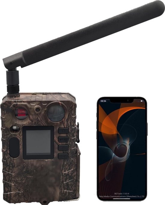 4G LTE Wildcamera met mobiele telefoon-app, 60 MP, 8 K