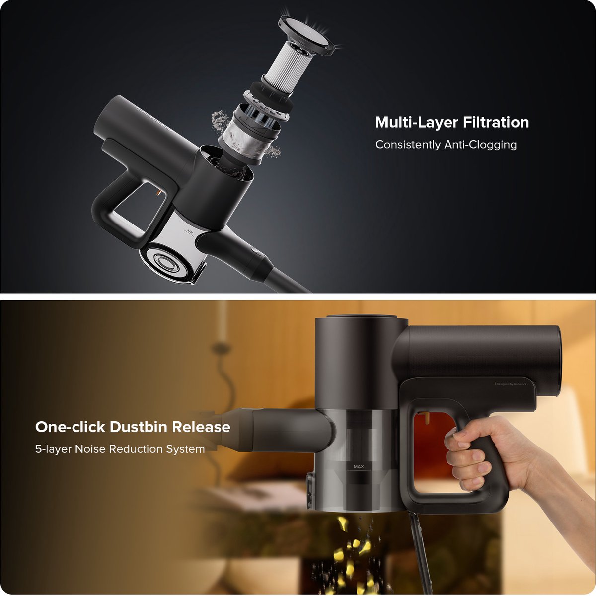 Roborock F25 Combo Draadloze -Nat Droog Stofzuiger - 5-in-1 - afbeelding 3