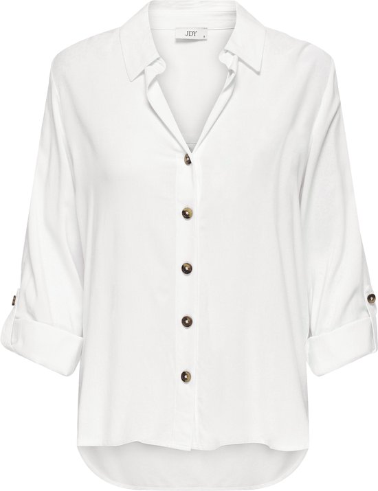 Chemisier Jacqueline de Yong Jdylaurel Life L/s Shirt Wvn Dia 15329311 White Femme Taille - XL
