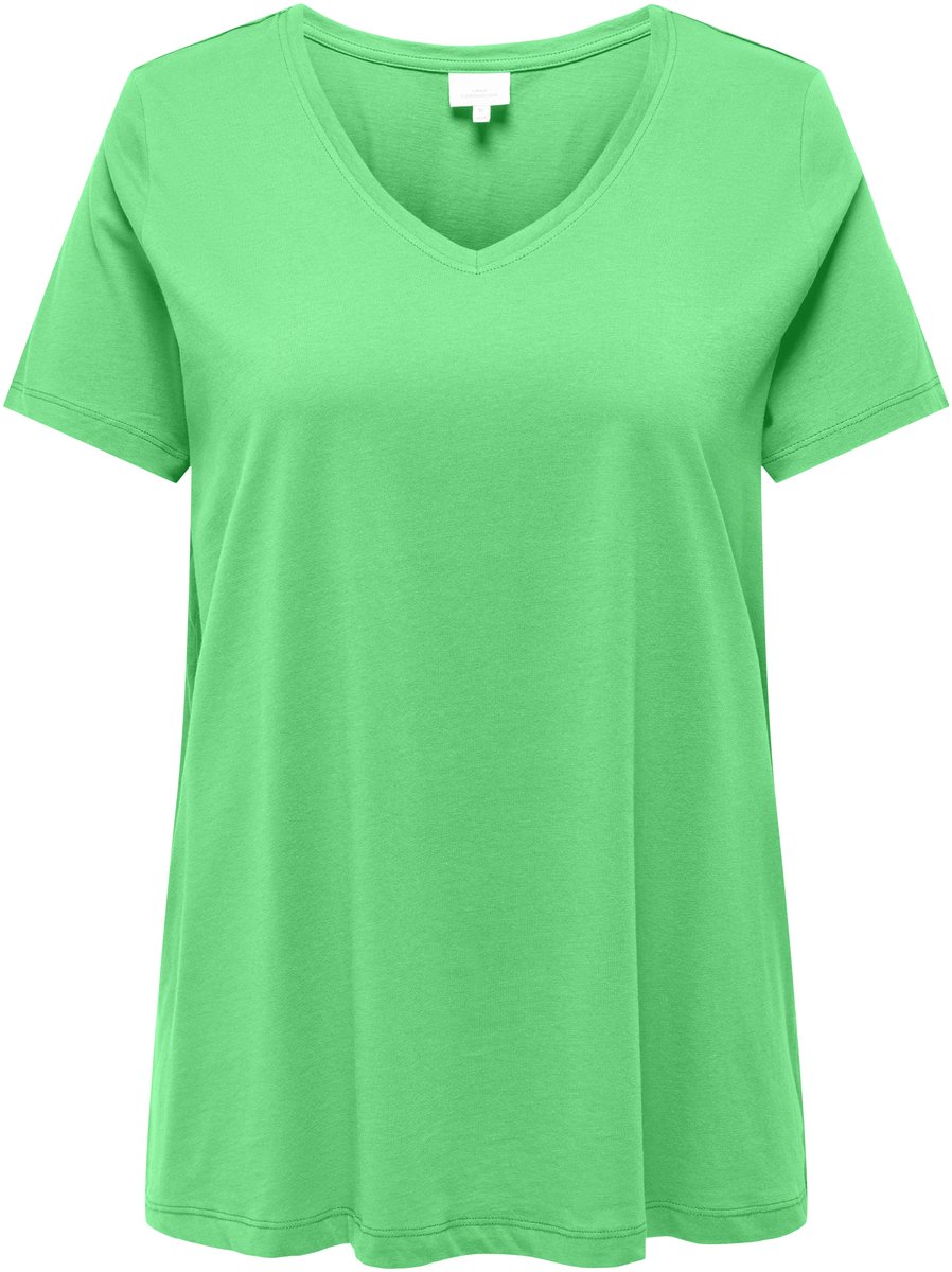 ONLY CARMAKOMA - CARBONNIE LIFE S/S V A-SHAPE TEE NOOS - Dames - T-shirts