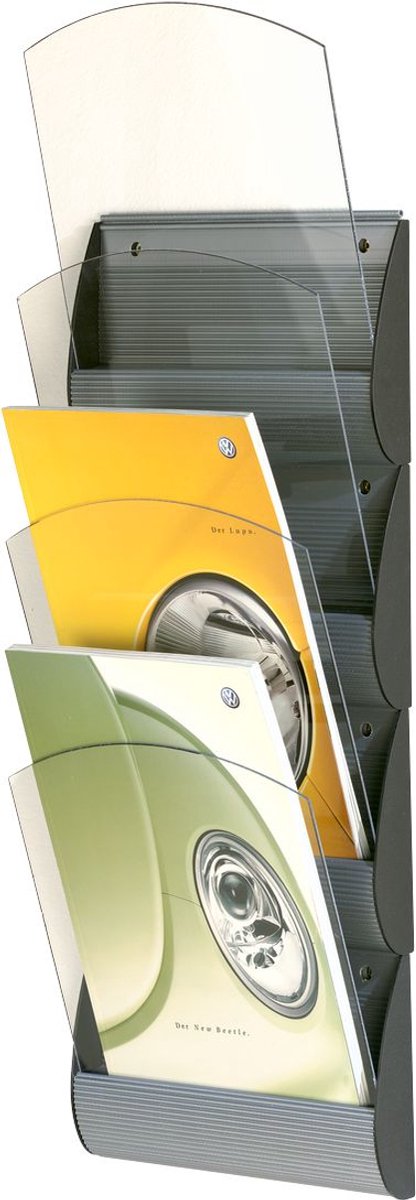 Paperflow Maxi-System wandweergave - 4 vakken - 65 x 13 x 8,9 cm