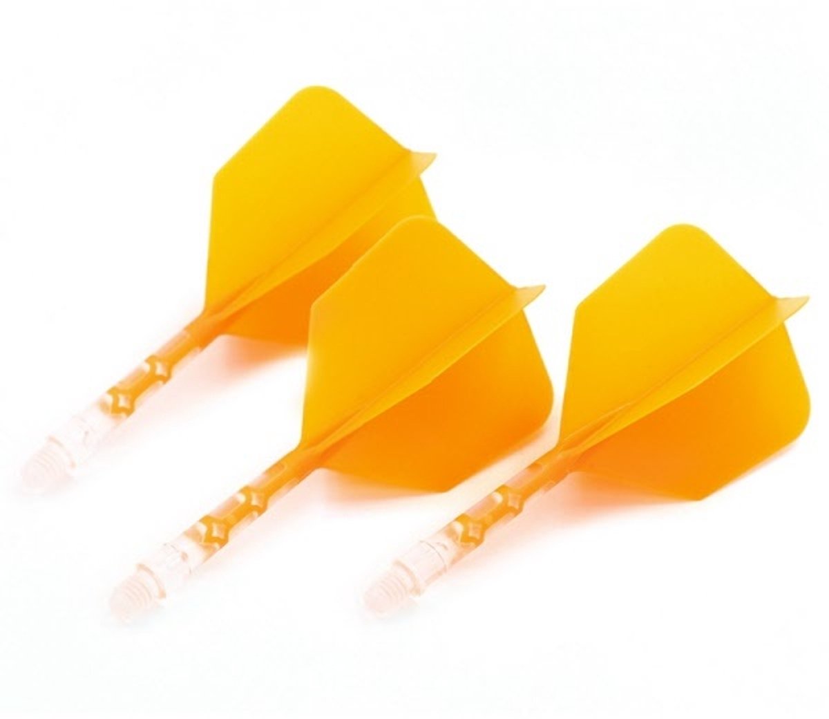Cuesoul - ROST T19 Integrated Dart Flights - Big Wing - Orange Clear