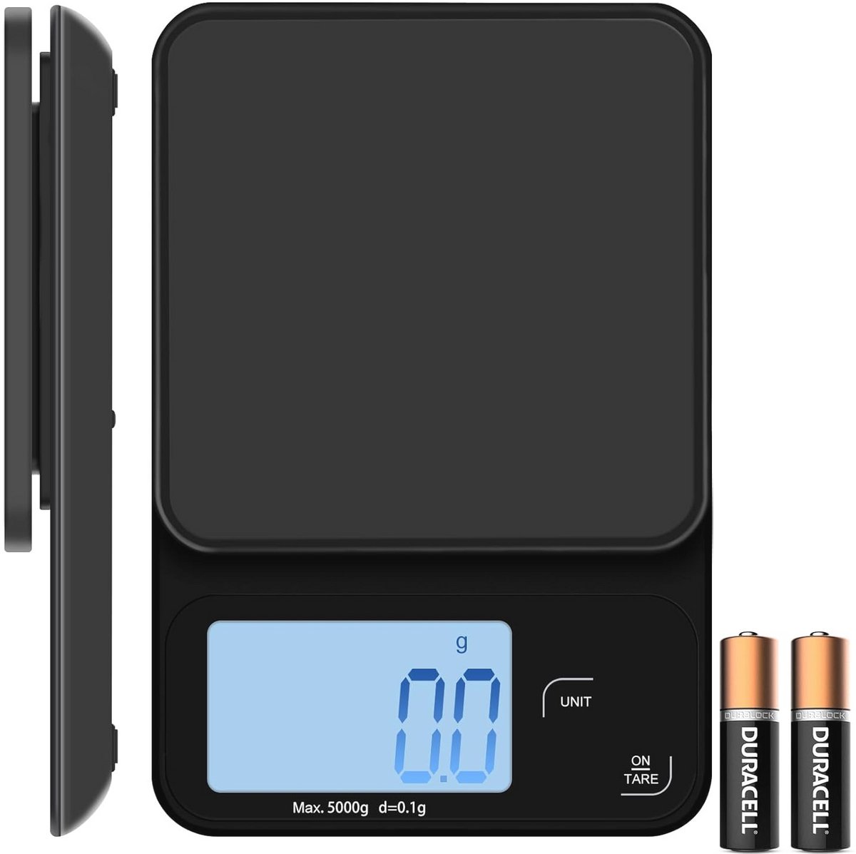 Digitale Multifunctionele Keukenweegschaal 5 kg met Groot LCD-display en Tarra-functie - 0,1 g Nauwkeurigheid