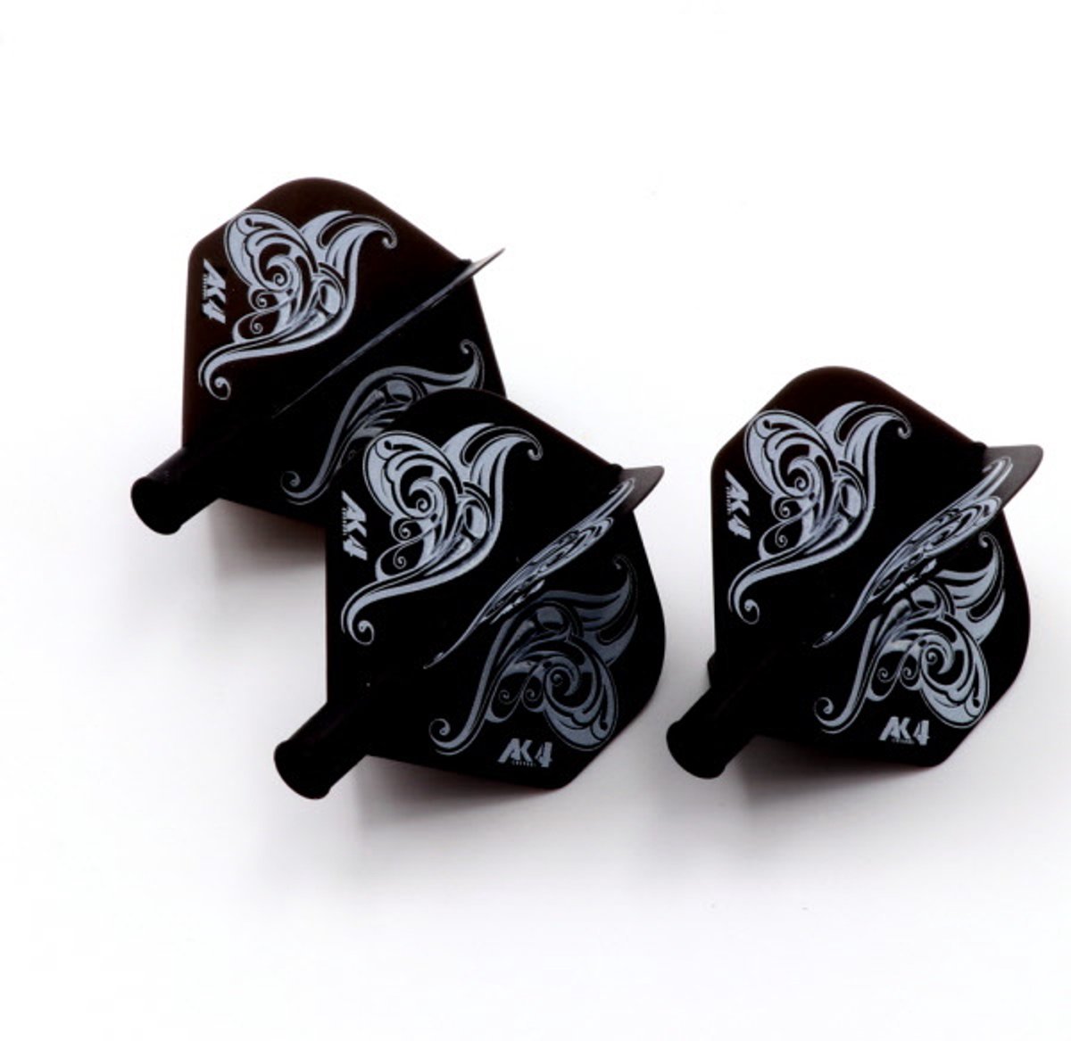 Cuesoul - Tero Flight System AK4 Flower - Black Standard - Dart Flights