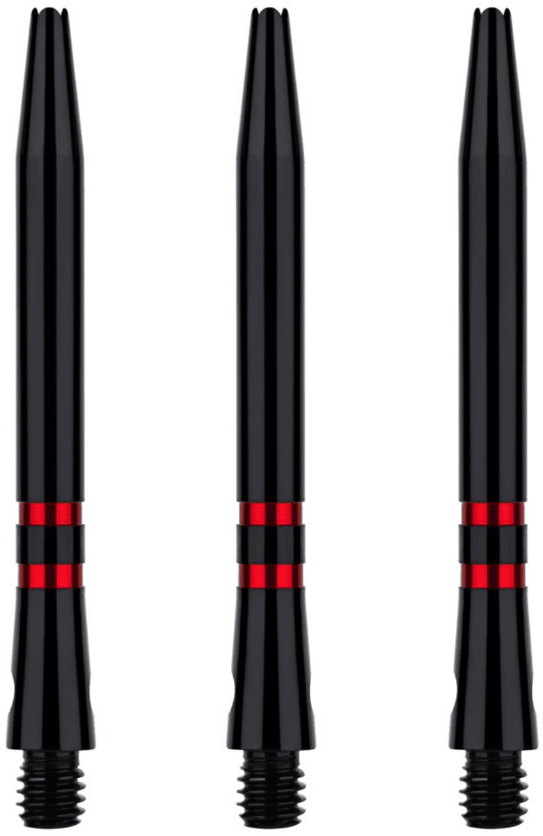 ONE80 TC Alu Shaft Black Red - Dart Shafts Inbetween