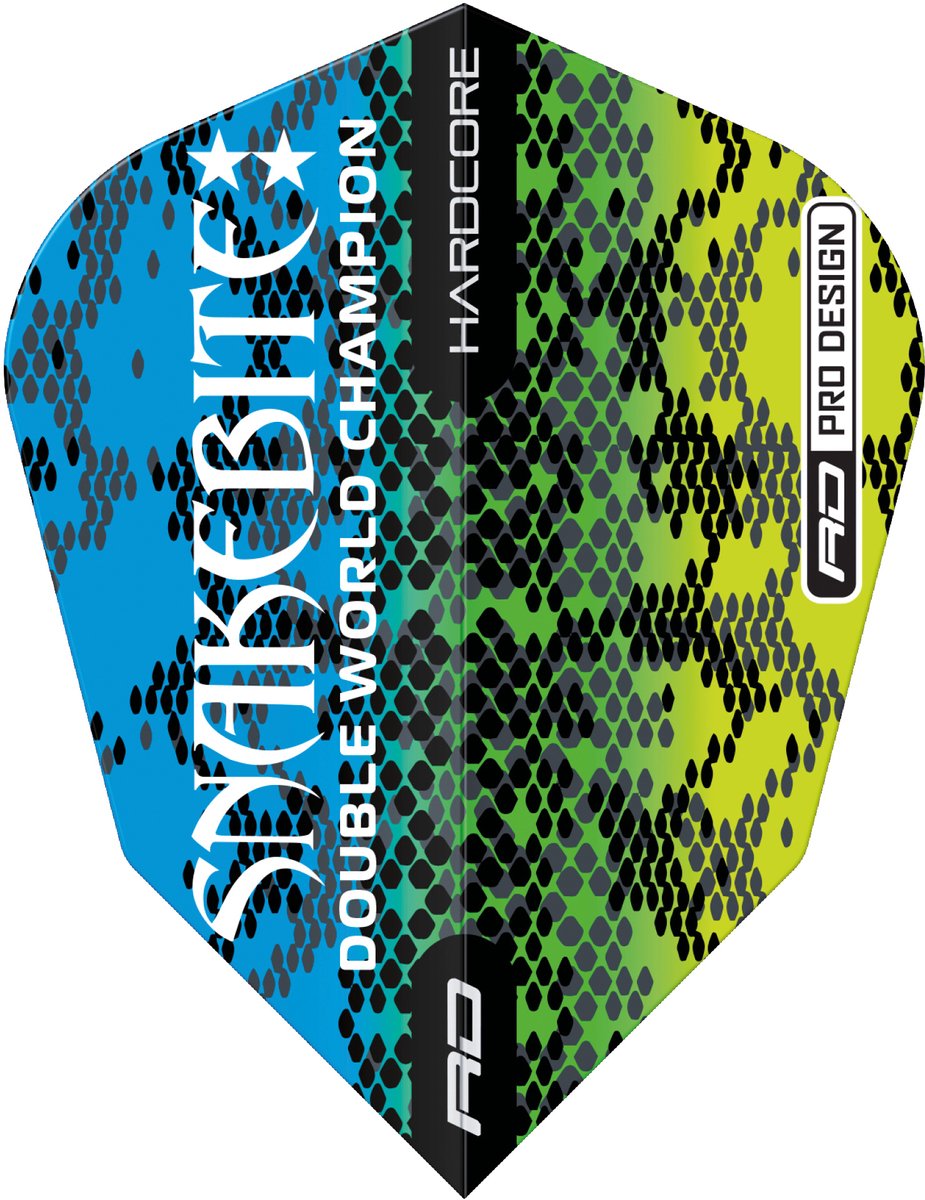 Red Dragon Peter Wright V-Standard Snakebite Multi Snakeskin Blue - Dart Flights