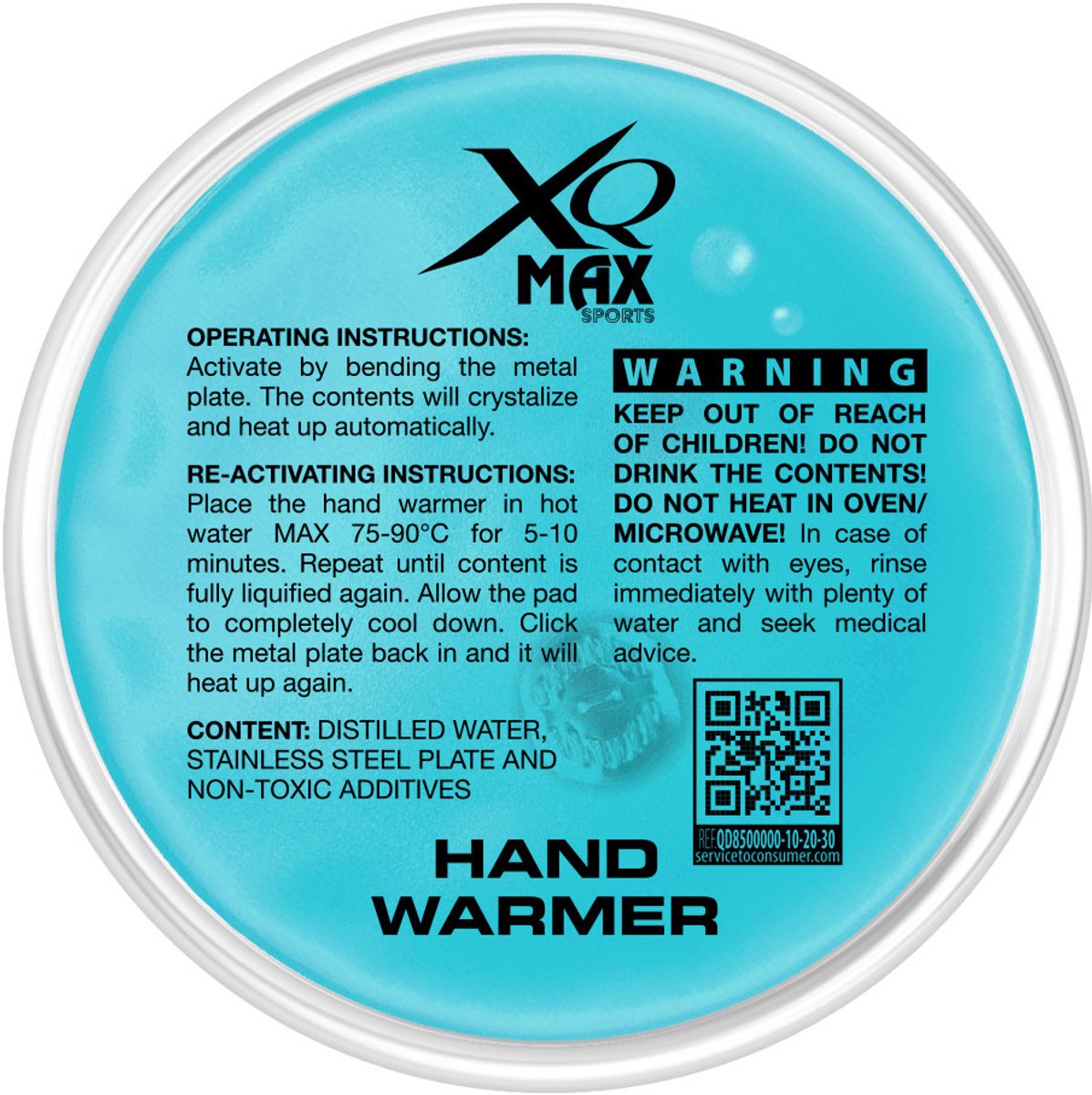 XQ Max Handwarmer Herbruikbaar Blue
