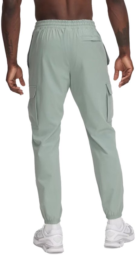 ZOXOZ Cargobroek voor heren, trainingsbroek voor heren, katoen, elastisch, werkbroek voor heren, met meerdere zakken, Groen, XXL