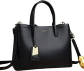 Nivard Handtas Dames - Schoudertas - School - Shopper - Schooltas - Werktas - Zwart
