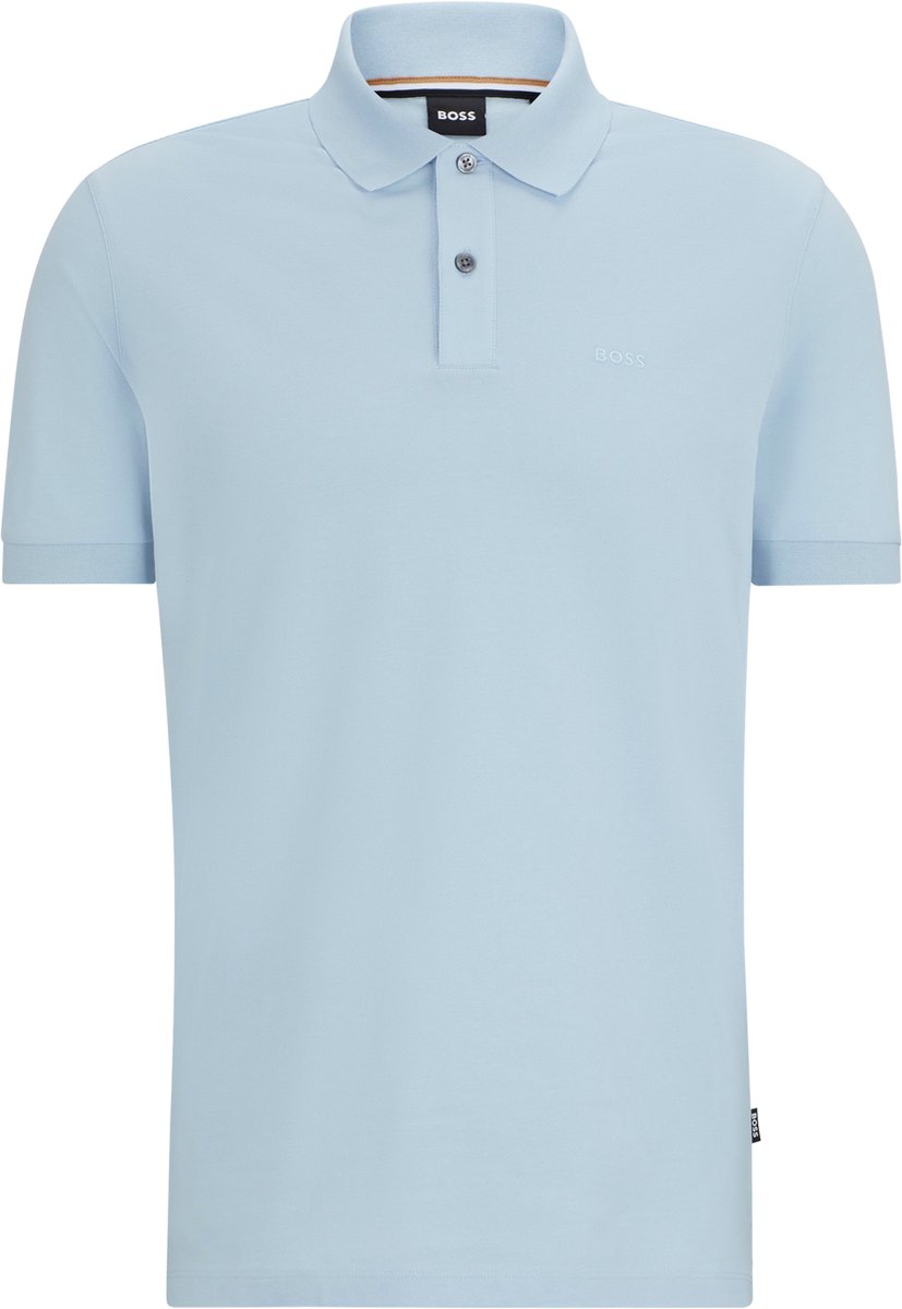 BOSS Pallas regular fit polo - pique - lichtblauw