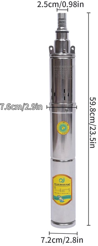 Pompe Submersible Solaire DC 24V 370W - Puits Profond, Irrigation - Neuf
