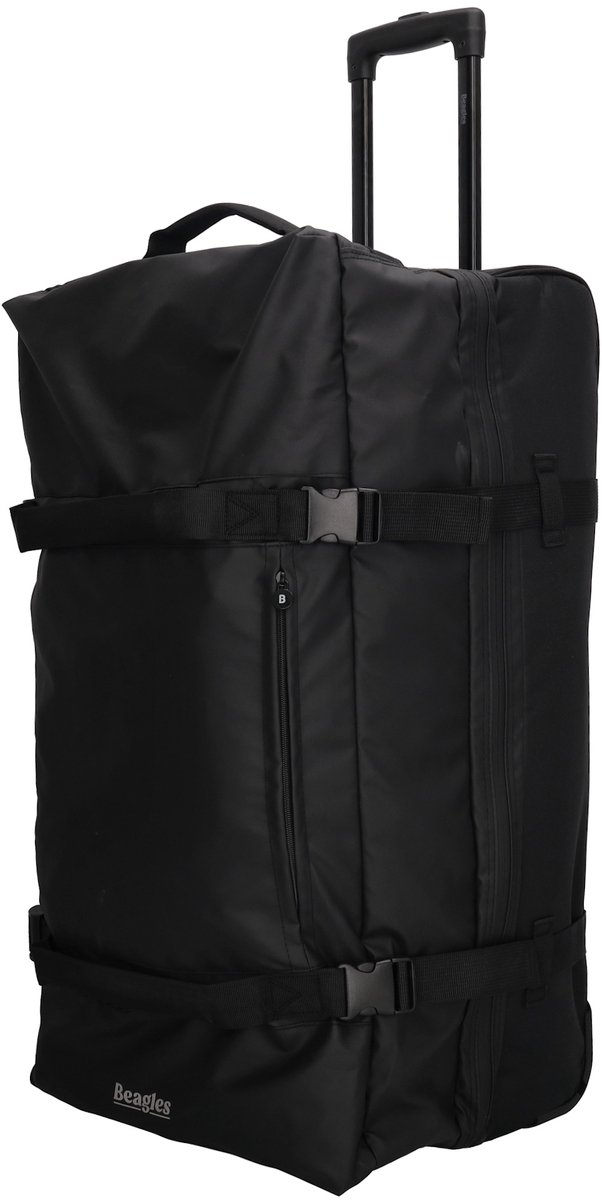 Beagles Travel Originals Reistas met Wielen - Large - 90 Liter - Waterproof - TSA - Wielen - Trekstang - Zwart