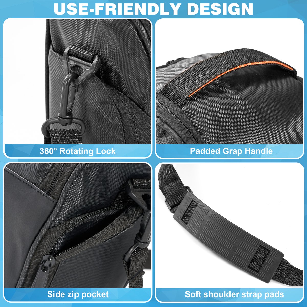 YONO Camera Bag Small zwart thumbnail 4