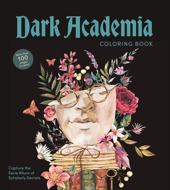 Chartwell Coloring Books- Dark Academia Coloring Book - cover