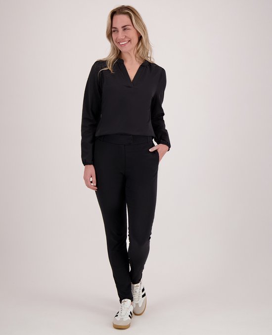 Je m'appelle Travelstof At Work Broek Chino Met stretch - Zwart - Maat M