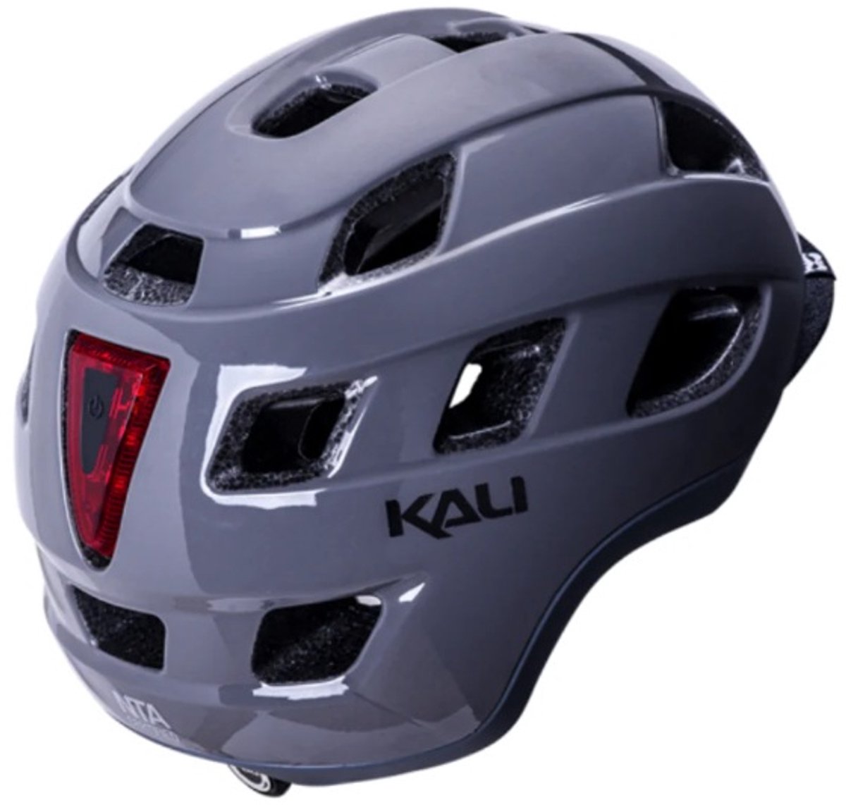 Fietshelm - LED verlichting - NTA 8776 - Snorscooter helm - Snorfiets Helm blauw kenteken - Fatbike helm - Elektrische fietshelm - Fietshelm - Matgrijs - Maat S/M