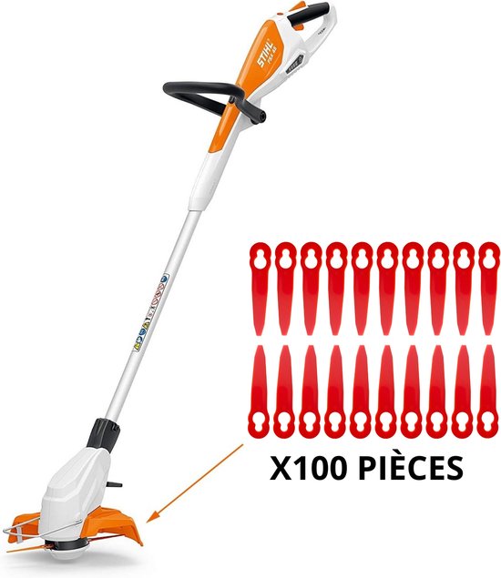 Reservemes 40080071000 geschikt voor Stihl Polycut 2-2 Polycut 3-2 FSA 45 FSA 57 FSE 52 - Kunststof mes voor kantentrimmer - Pak van 100 van Stihl — afbeelding 5