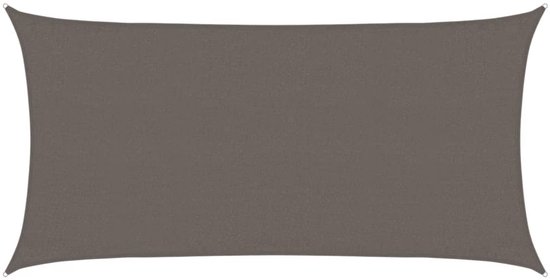vidaXL Voile d'ombrage 160 g/m² 3x6 m HDPE Anthracite