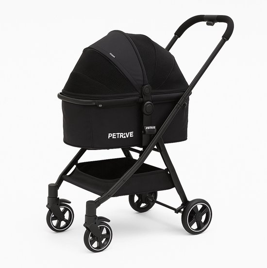 Pet Gear Happy Trails Lite wandelwagen voor katten/honden, rits ingang, gemakkelijk opvouwbaar met afneembare voering, veiligheidskoord, opbergmand Pet Gear Happy Trails Lite wandelwagen voor katten/honden, rits ingang, gemakkelijk opvouwbaar met afneembare voering, veiligheidskoord, opbergmand