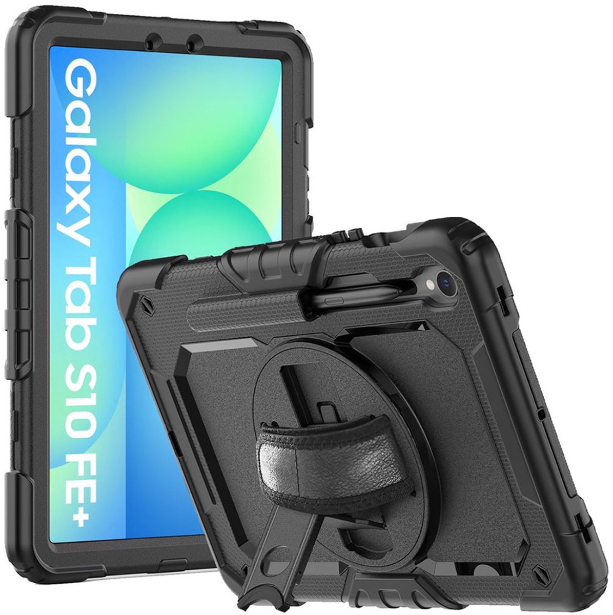 Just in Case Samsung Galaxy Tab S10 FE Plus Shockproof Case Zwart